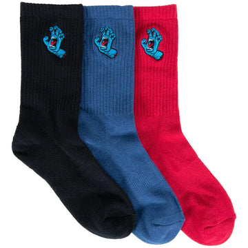 Santa Cruz - Screaming Hand Youth Socks 3 Pack.