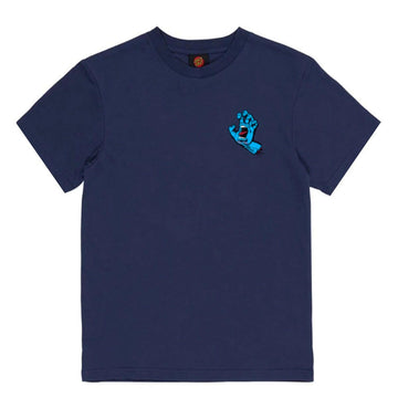 Santa Cruz - Screaming Hand Youth Tee Navy.