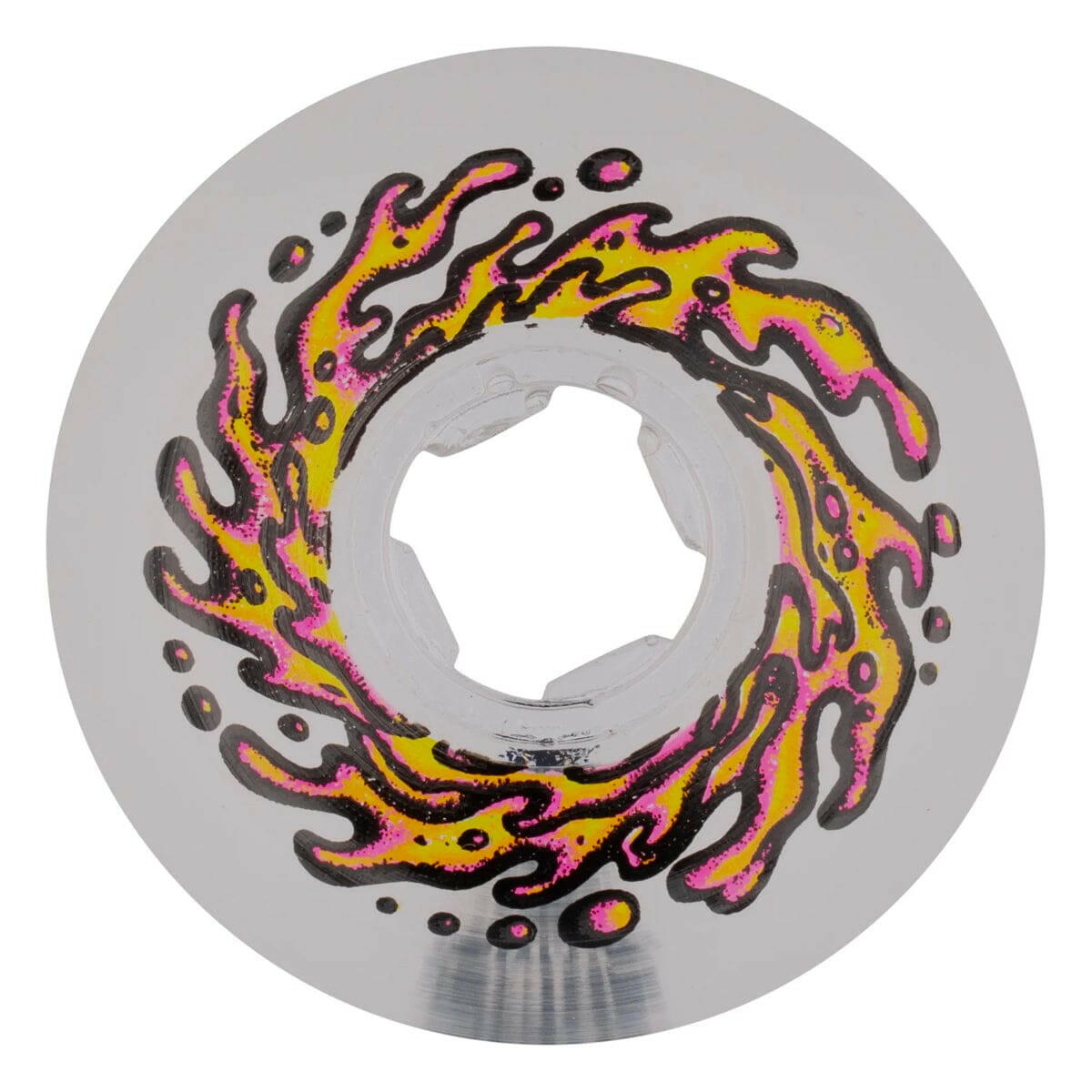 Slime Balls - Mirror Vomits Clear 54MM 99A Skateboard Wheels.