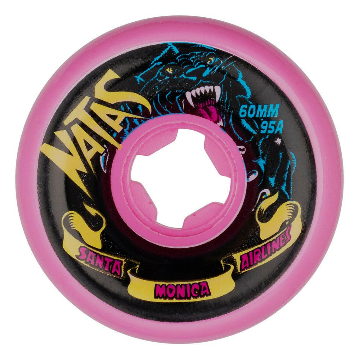 Slime Balls - Natas Kaupas Panther Vomits Pink 60MM 95A Skateboard Wheels.