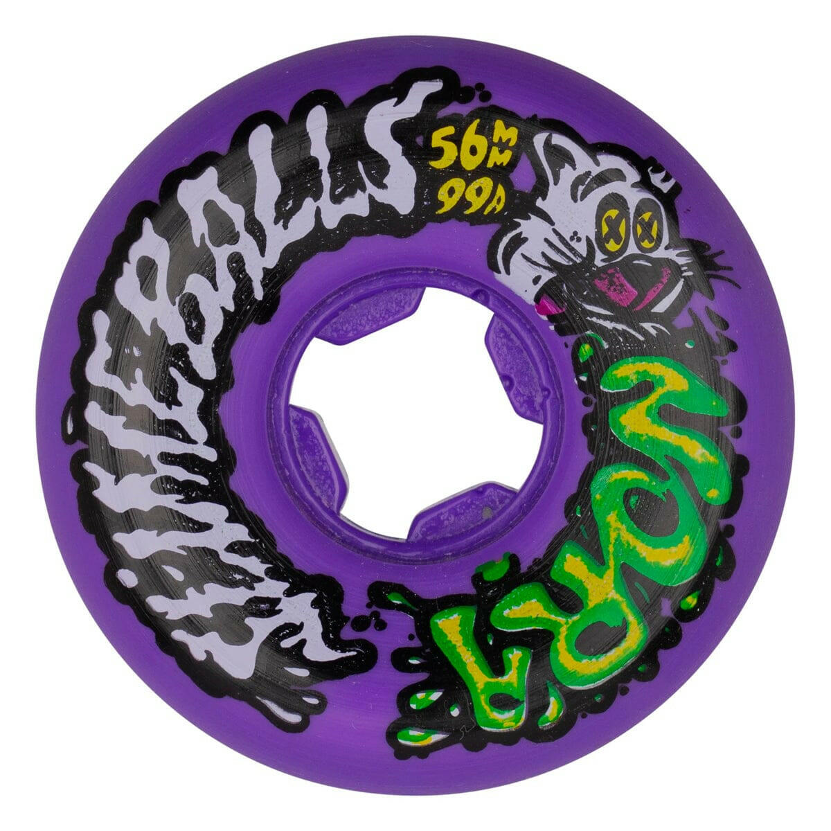 Slime Balls - Nora Vasconcellos Guest Vomit Mini Purple 56MM 99A Skateboard Wheels.