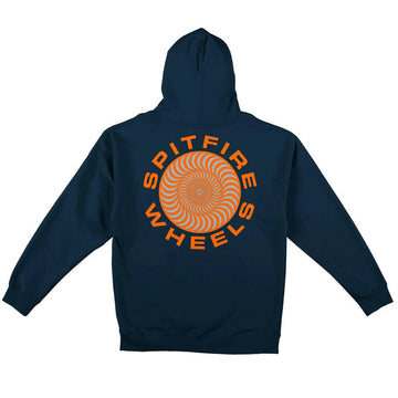 Spitfire - Classic 87 Swirl Hoodie Navy/Silver.