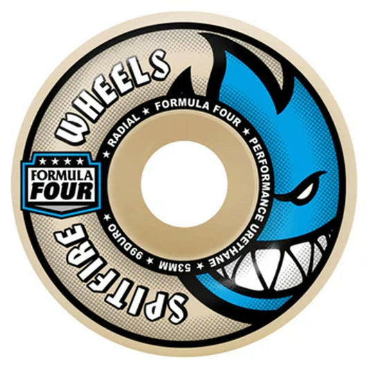 Spitfire - F4 Radials 54MM 99A Skateboard Wheels.