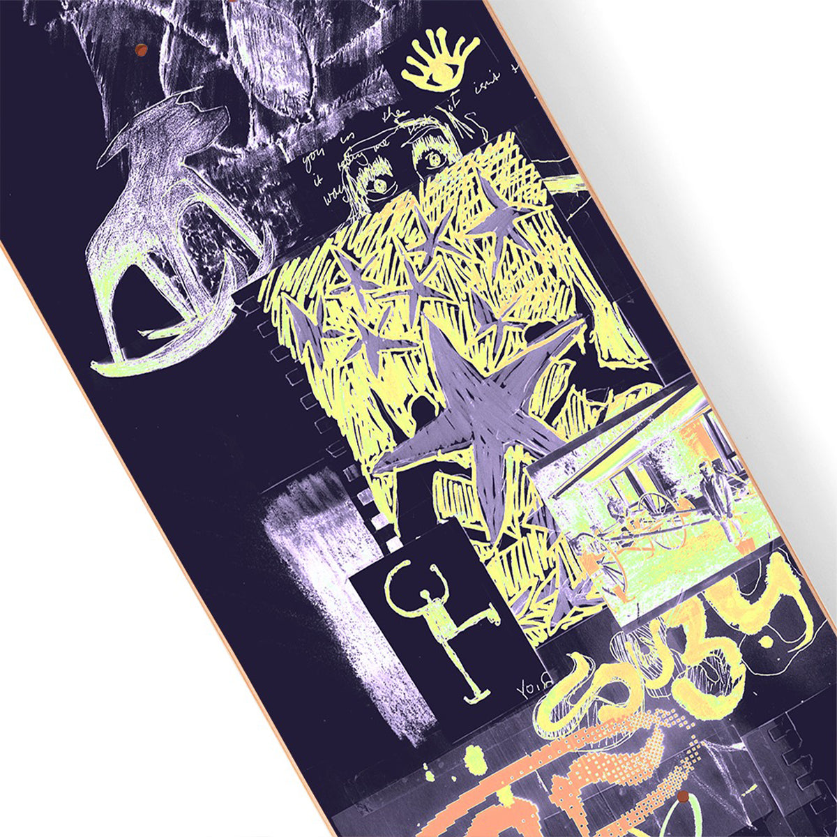 Suzy Figure Skater Skateboard Deck Close Up
