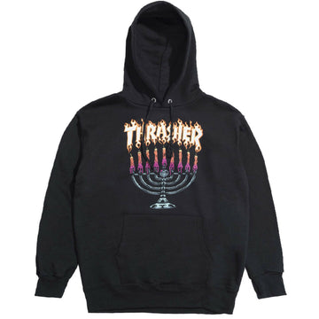 Thrasher - Menorah Hoodie Black.