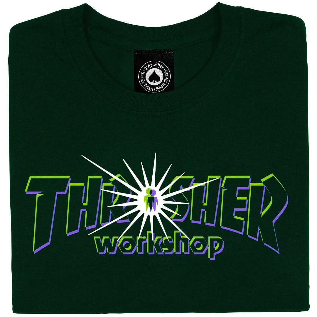 Thrasher - X AWS Nova Tee Forest Green.
