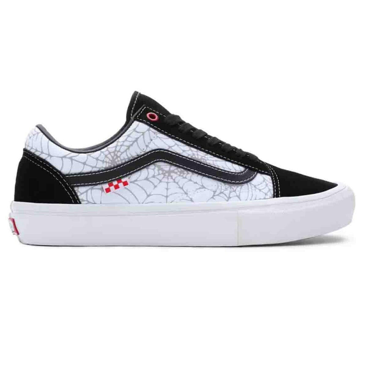 Vans - Black Widow Spider Skate Old Skool Shoes Black/Red/White.