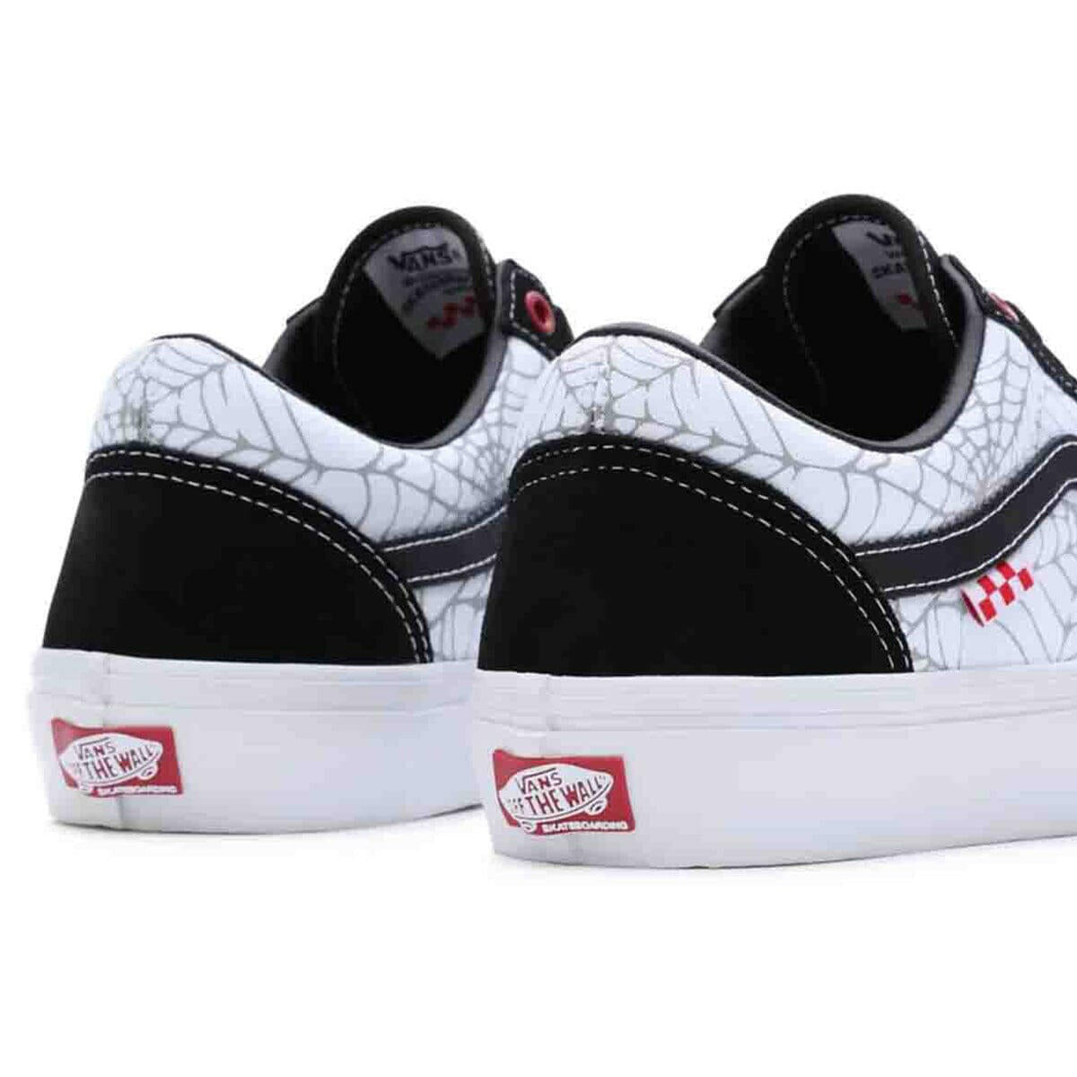 Vans - Black Widow Spider Skate Old Skool Shoes Black/Red/White.