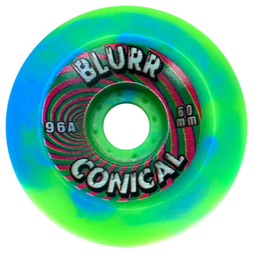 Vision - Blurr Swirl Reissue 60MM 96A Skateboard Wheels.