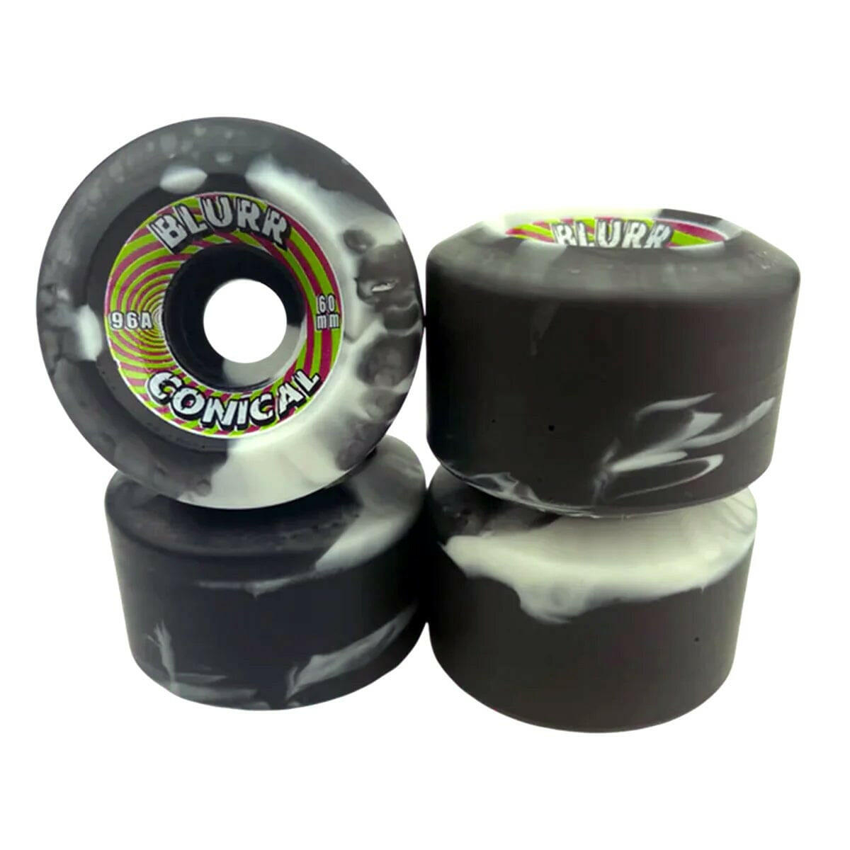 Vision - Blurr Swirl Reissue 60MM 96A Skateboard Wheels.