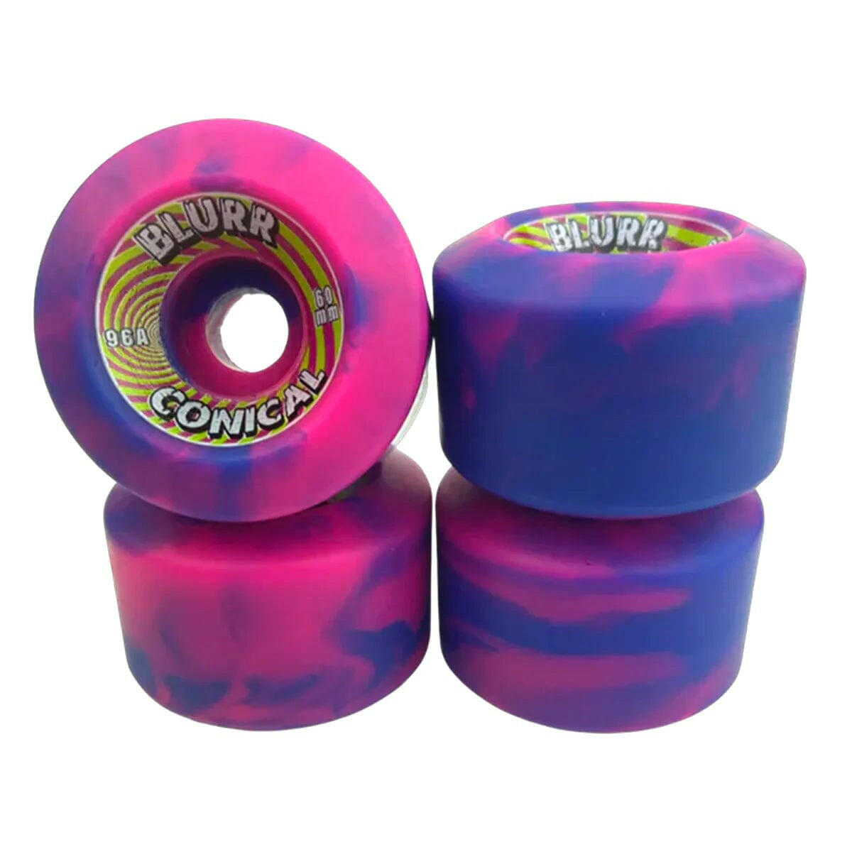 Vision - Blurr Swirl Reissue 60MM 96A Skateboard Wheels.