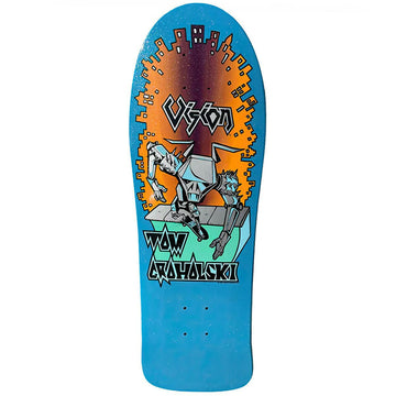 Vision - Tom Groholski Robot LTD Blue 9.5 Reissue Skateboard Deck.