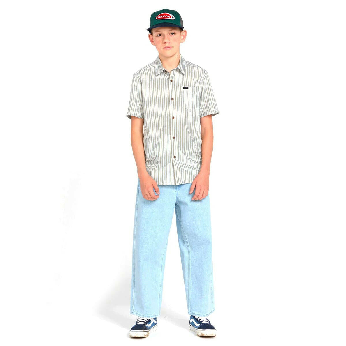 Volcom - Billow Denim Youth Pants Light Blue.