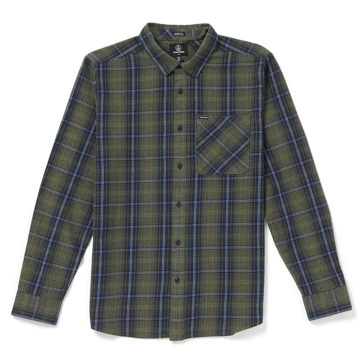Volcom - Heavy Twills Flannel Shirt Old Mill.