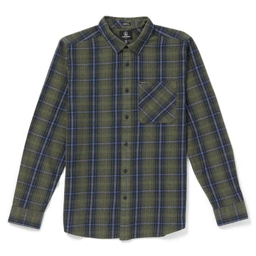 Volcom - Heavy Twills Flannel Shirt Old Mill.