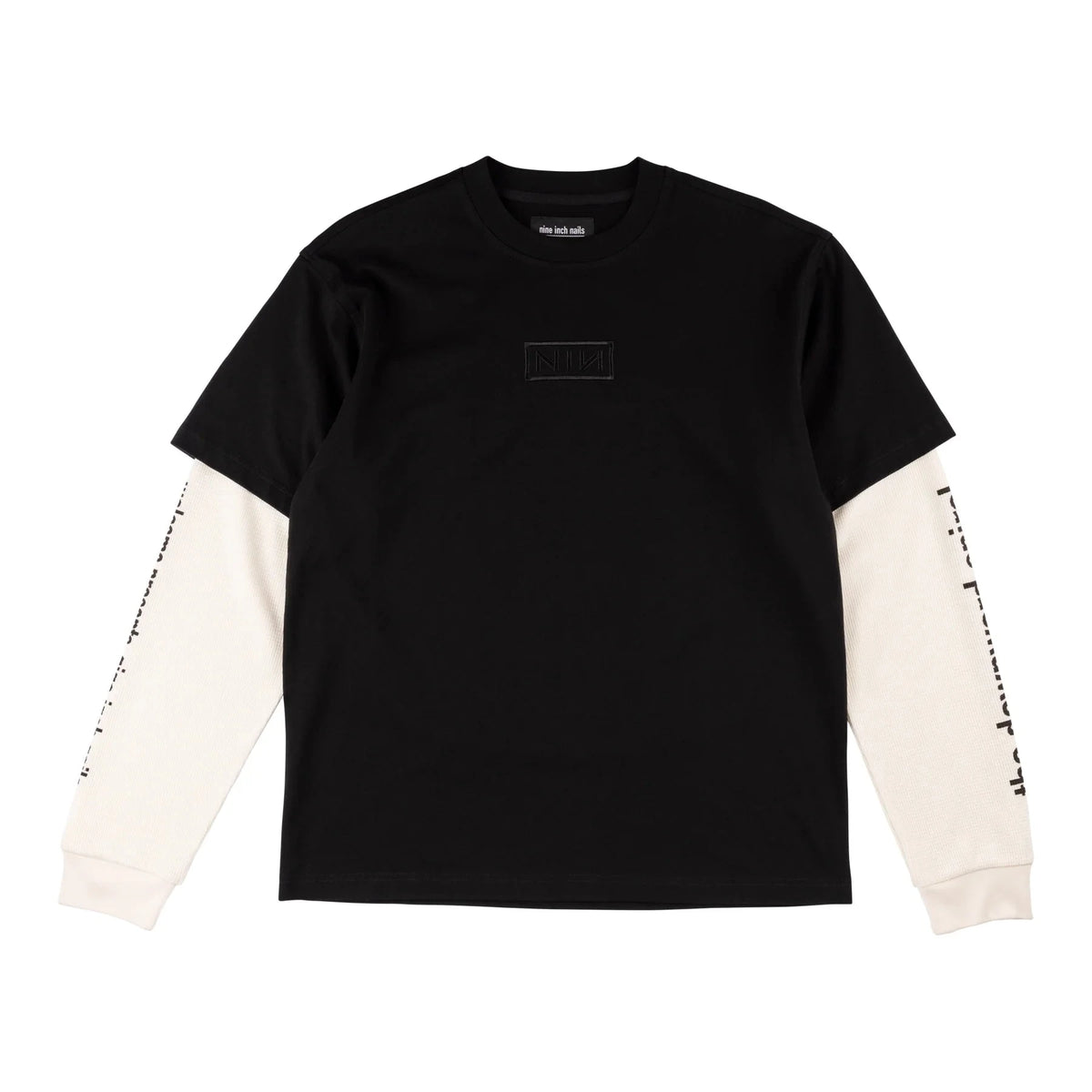 Welcome - X Nine Inch Nails Hersey Layered Knit Longsleeve Tee.