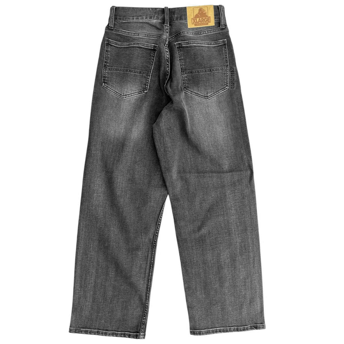 XLarge - Baggy Stretch Denim Pants Washed Black.