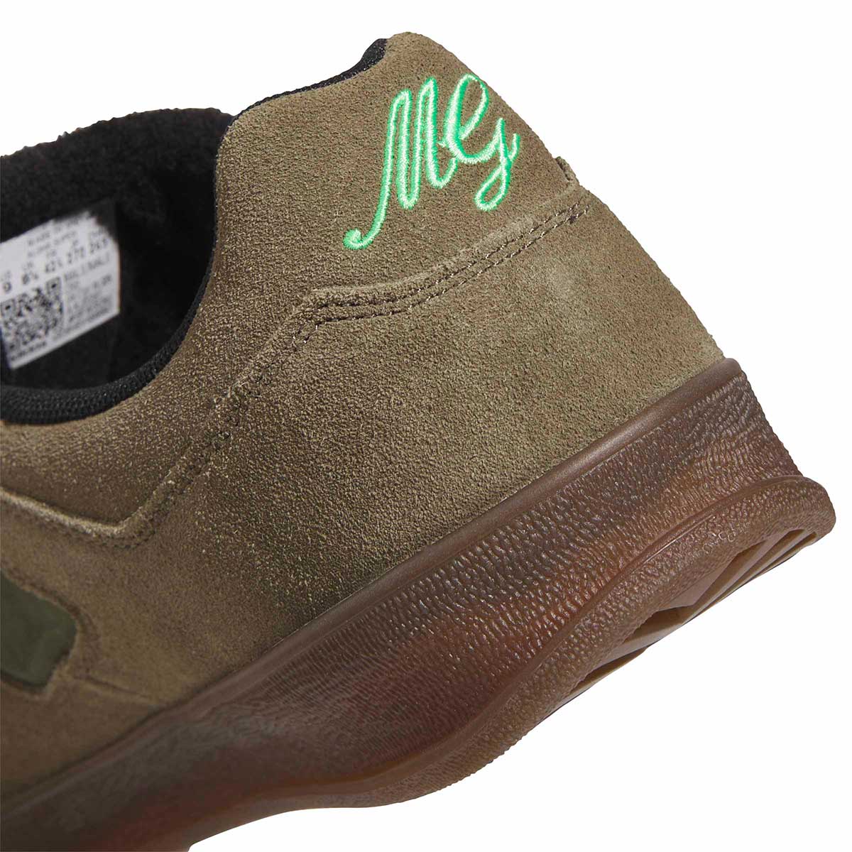 Adidas Aloha Super Shoes Olive/Black/Gum Heel