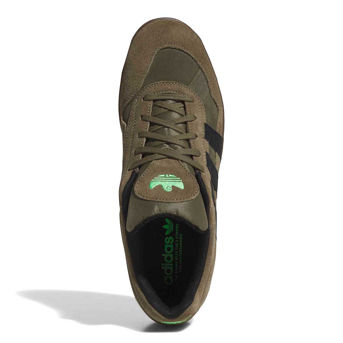 Adidas Aloha Super Shoes Olive/Black/Gum Top