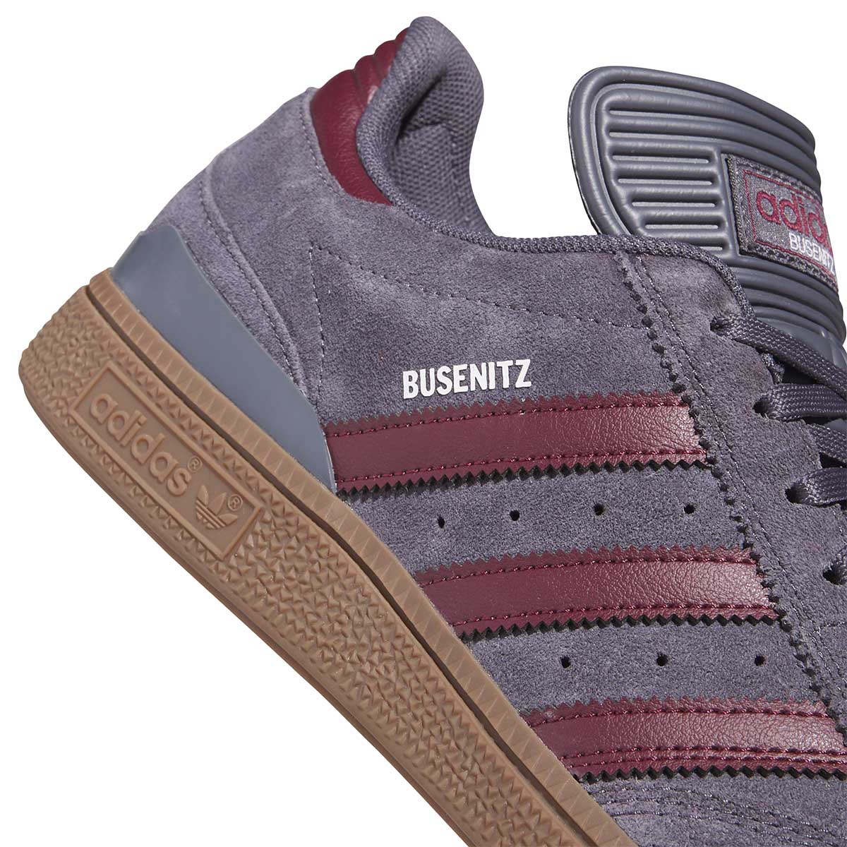 Adidas Busenitz Shoes Aurora Onix/Maroon/Gum Side