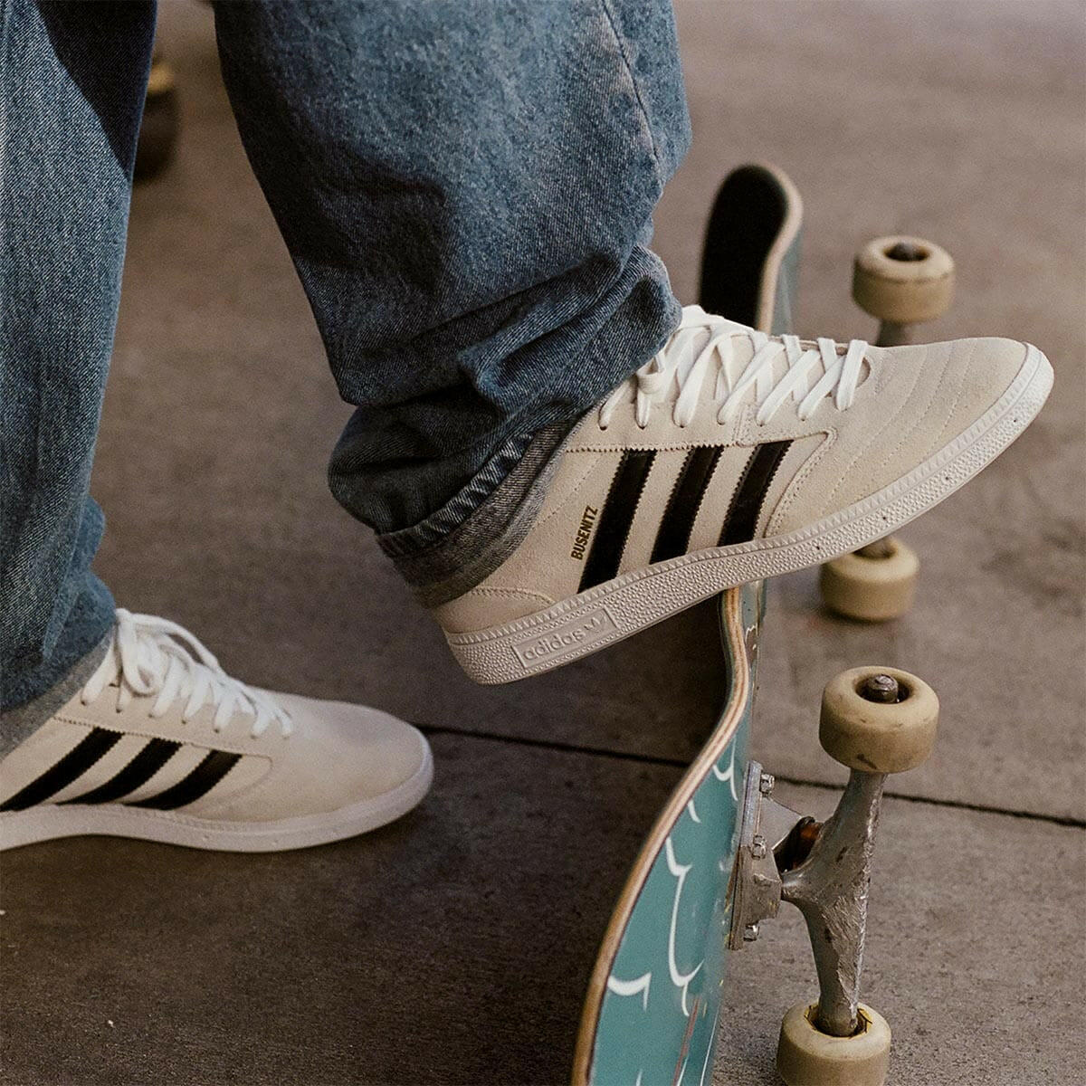 Adidas - Busenitz Vintage Shoes White/Black/White.
