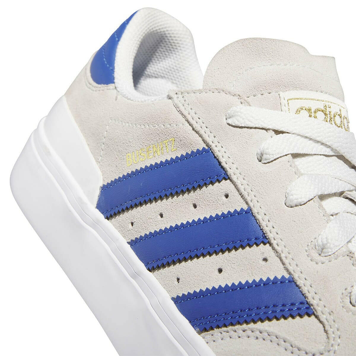 Adidas - Busenitz Vulc II Shoes White/Blue/Gold.