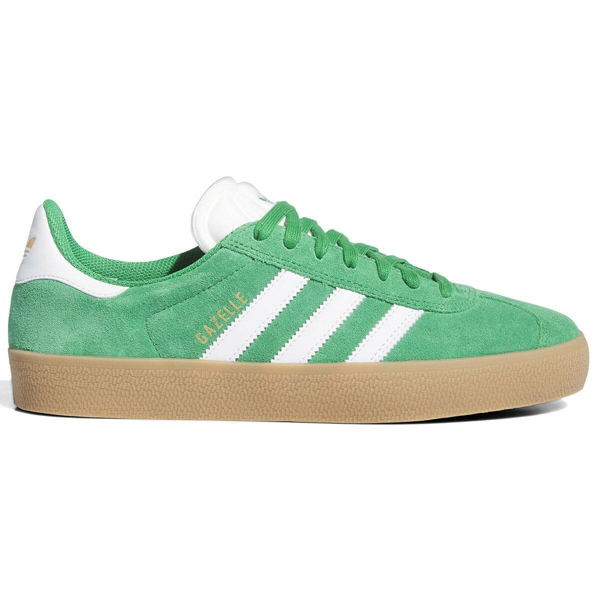 Adidas - Gazelle Adv Shoes Green/White/Gold.