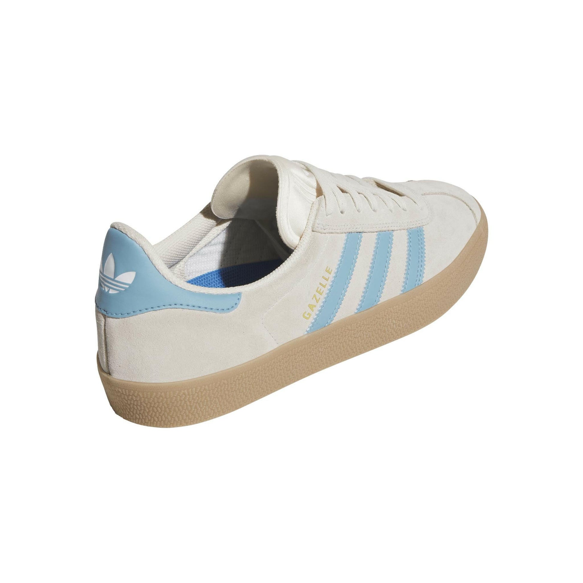 Adidas - Gazelle Adv Shoes White/Blue/Gum.