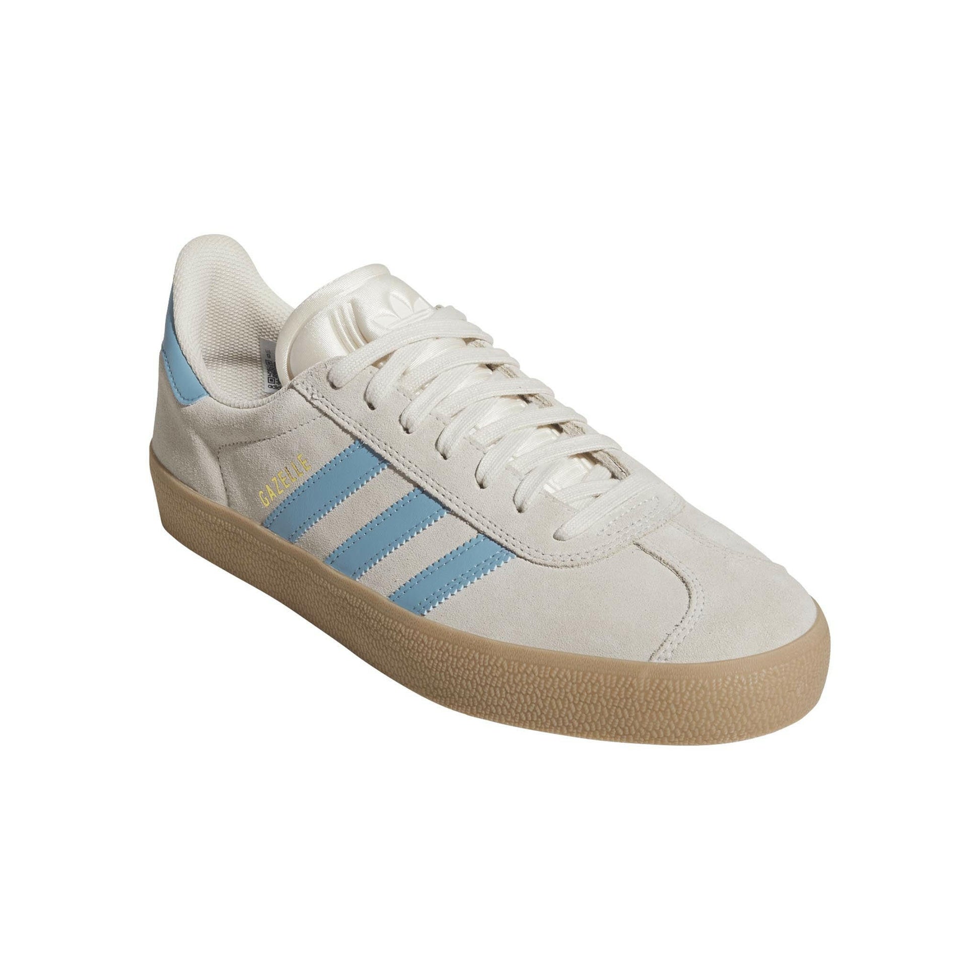 Adidas - Gazelle Adv Shoes White/Blue/Gum.