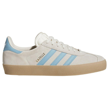 Adidas - Gazelle Adv Shoes White/Blue/Gum.