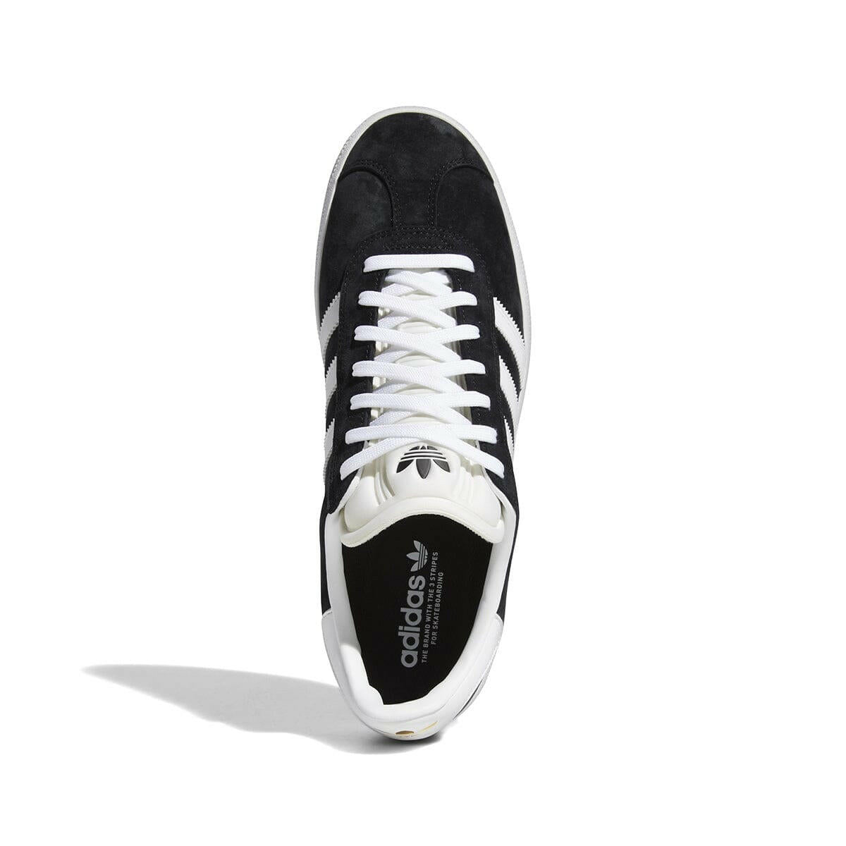 Adidas - Gazelle Adv Shoes Black/White/Gold.