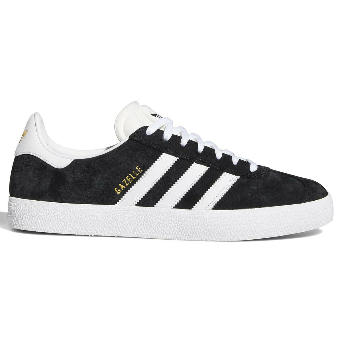 Adidas - Gazelle Adv Shoes Black/White/Gold.