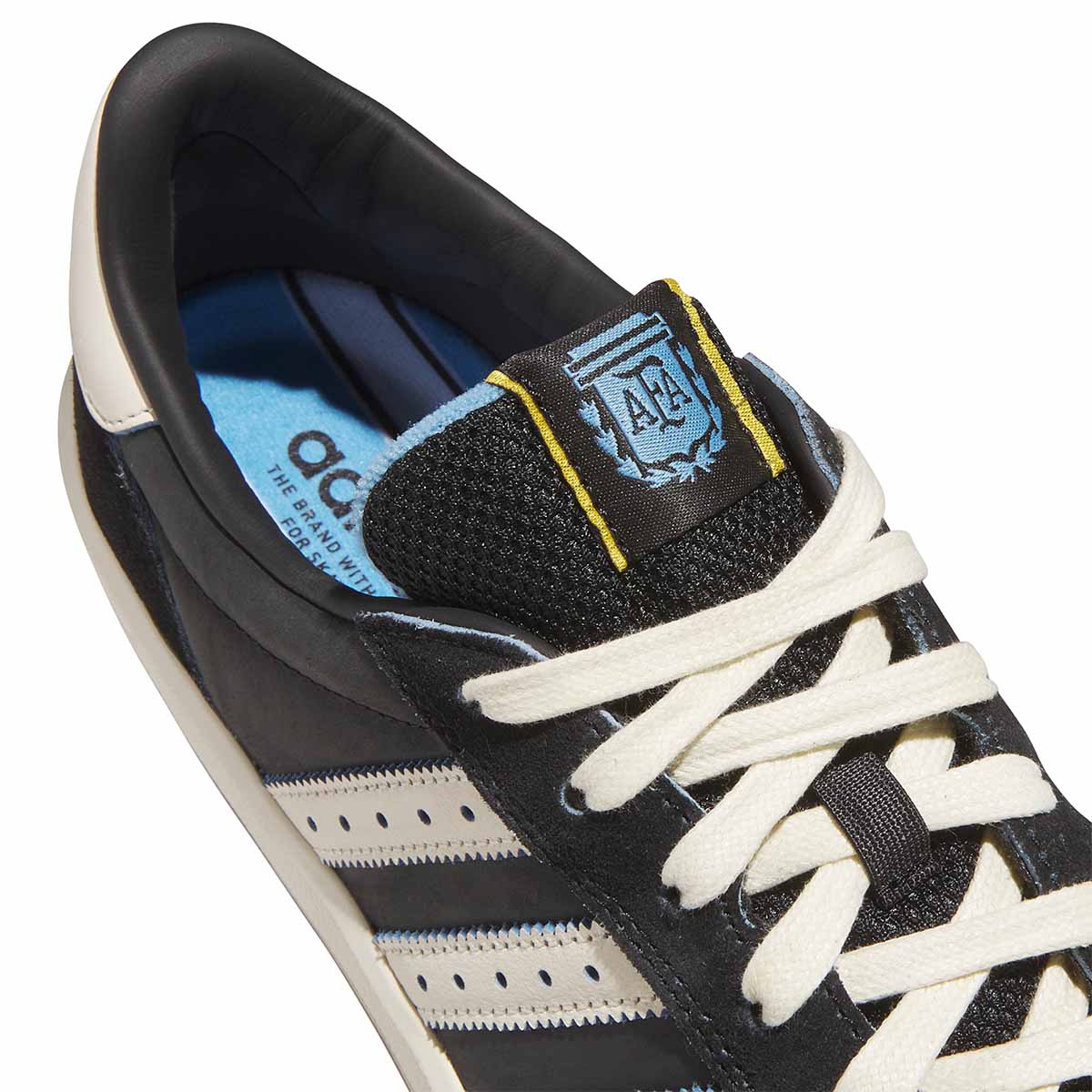 Adidas Glenburn X Agentina X Thrasher Shoes Black/Cream/Gum Detail