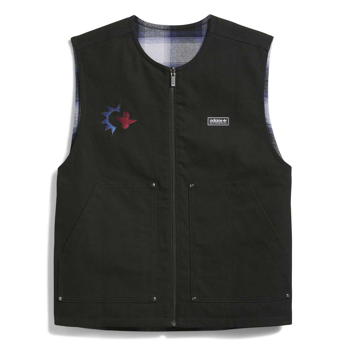 Adidas Gonz Plaid Vest Black