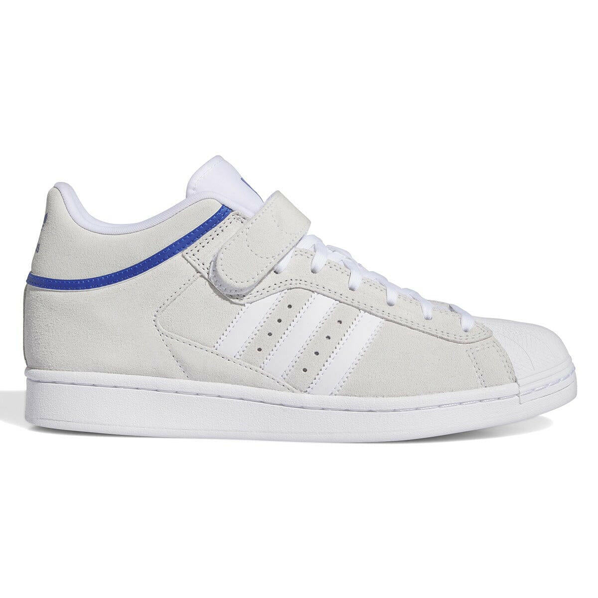 Adidas Pro Shell ADV Shoes in White/Blue - Buy Retro Shoes