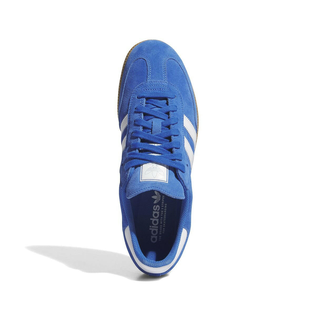 Adidas Samba ADV Shoes in Blue/White/Gold