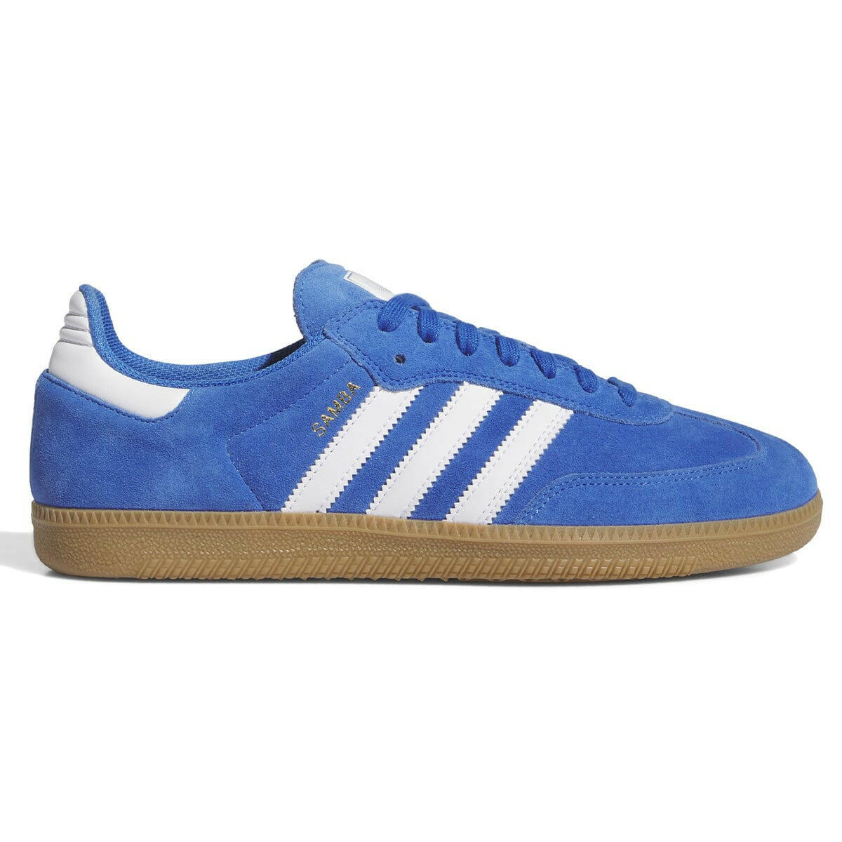 Adidas - Samba Adv Shoes Blue/White/Gold.