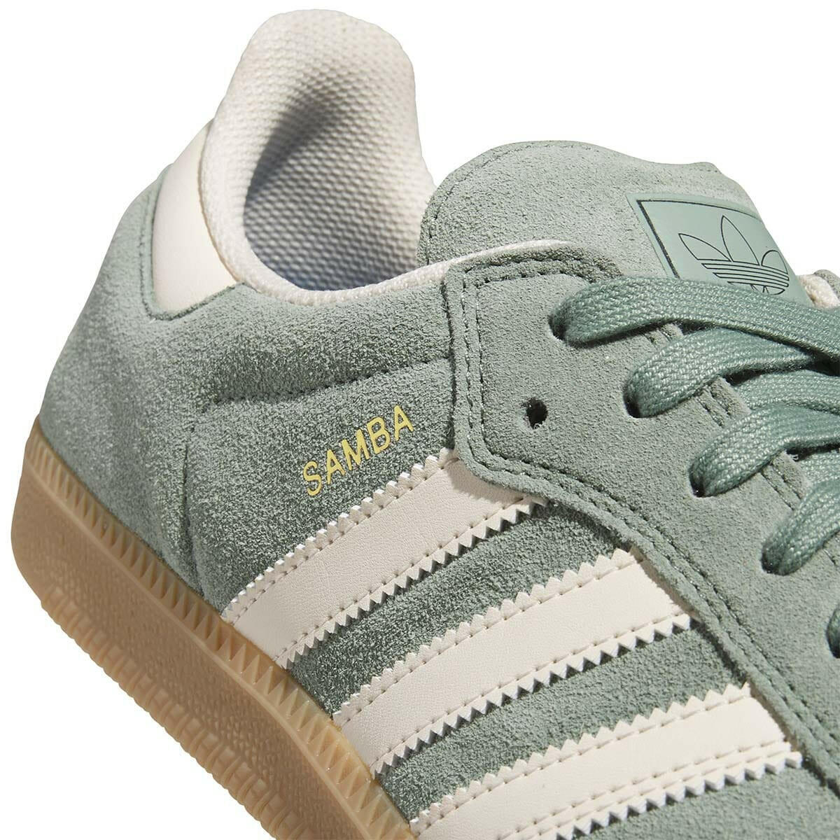 Adidas - Samba Adv Shoes Silver Green/White/Gold.