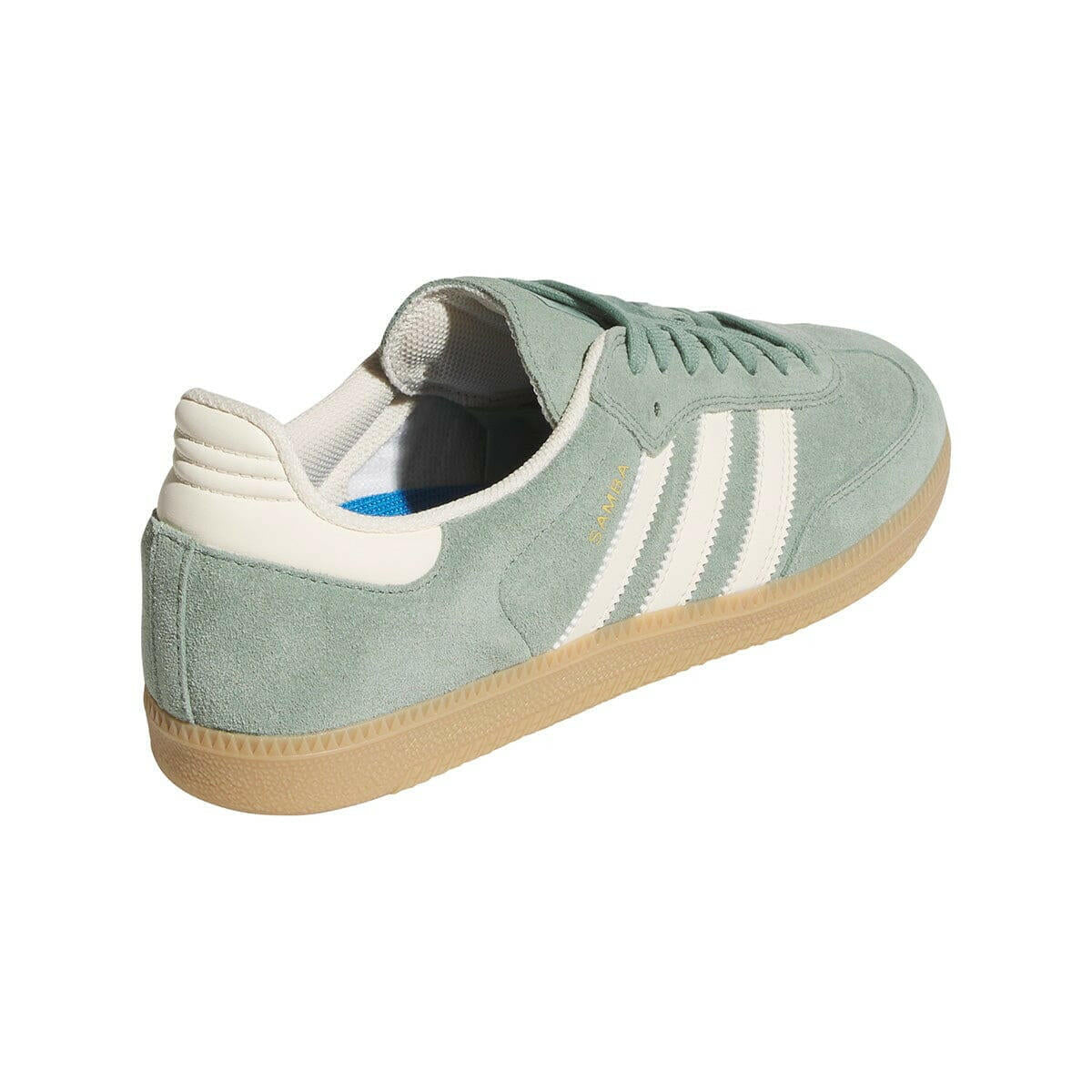 Adidas - Samba Adv Shoes Silver Green/White/Gold.