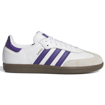 Adidas - Samba Adv Shoes White/Purple/Gold.