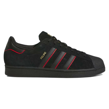 Adidas - Superstar Adv X Felipe Gustavo Shoes Black/Scarlet.