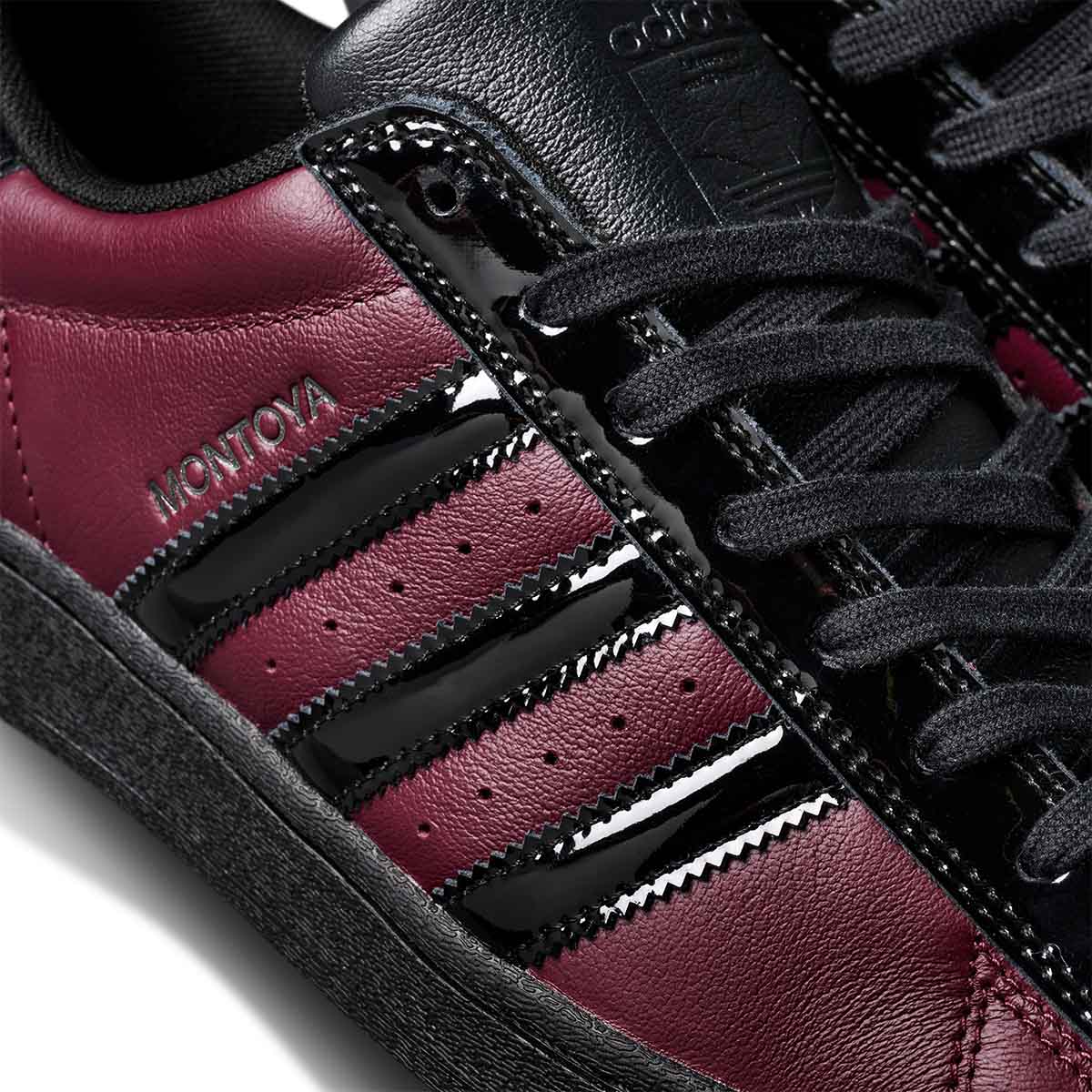 Adidas Superstar Adv X Marcos Shoes Maroon/Core Black Side