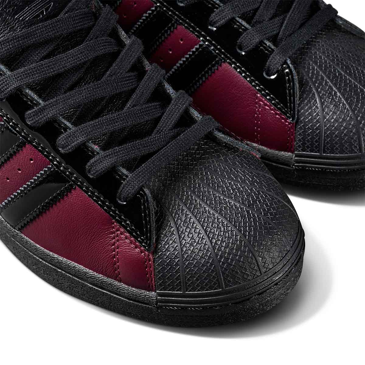 Adidas Superstar Adv X Marcos Shoes Maroon/Core Black Toe