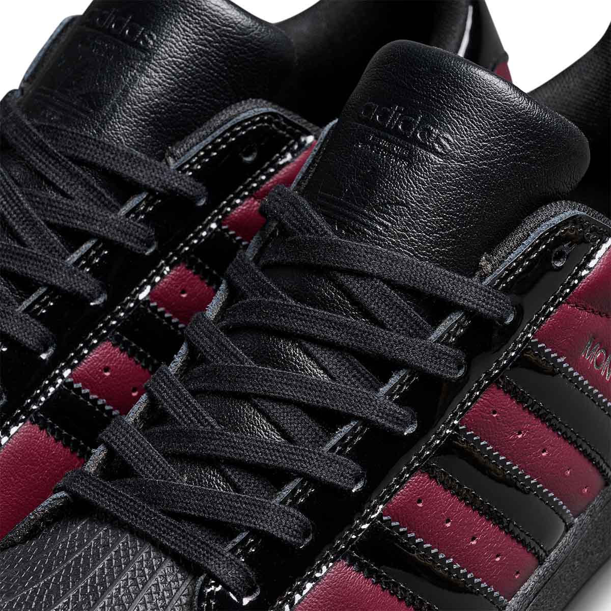 Adidas Superstar Adv X Marcos Shoes Maroon/Core Black Tongue