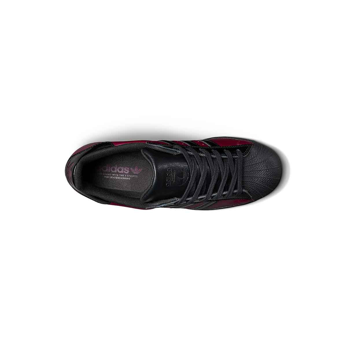 Adidas Superstar Adv X Marcos Shoes Maroon/Core Black Top