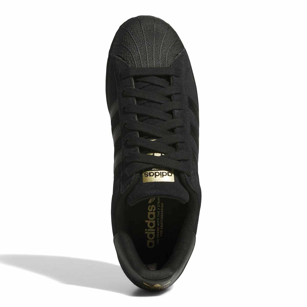 Adidas Superstar Adv Shoes Black/Black/Gold Top