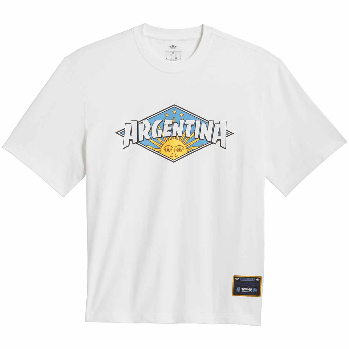 Adidas Thrasher X AFA Argentina Tee White Front