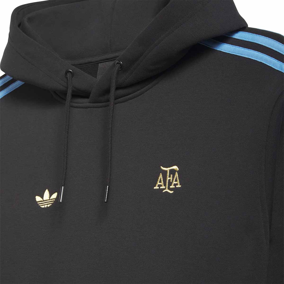 Adidas Thrasher X Argentina Hoodie Black Front Detail