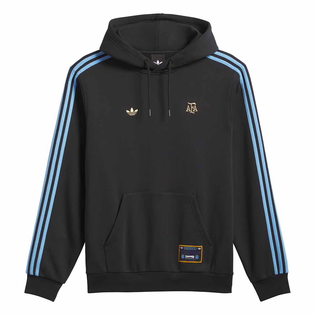 Adidas Thrasher X Argentina Hoodie Black Front
