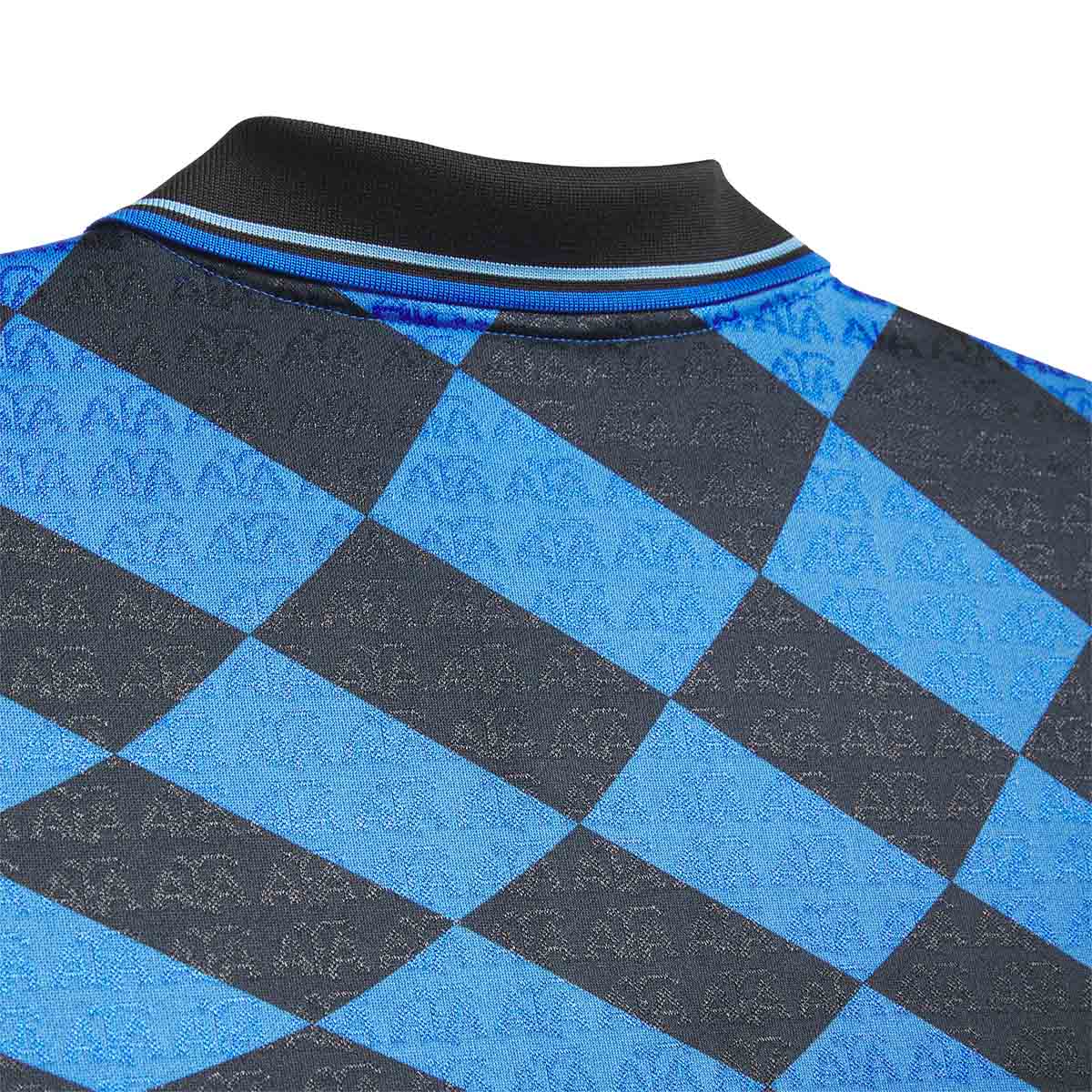 Adidas Thrasher X Argentina Jersey Black/Blue Neck Detail